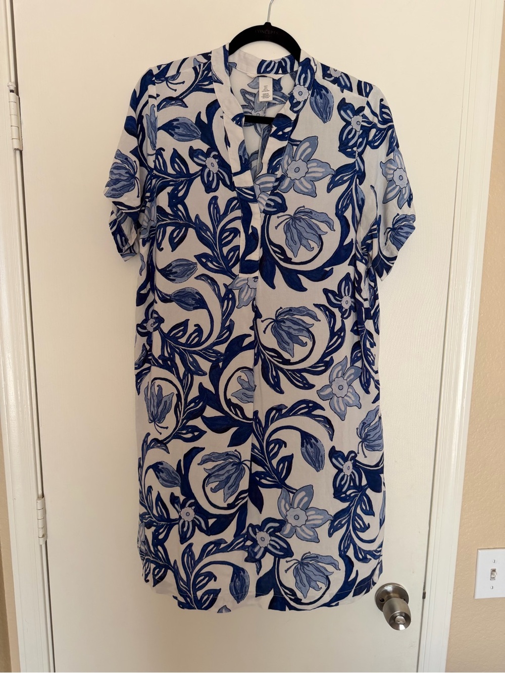 Blue Floral Shift Dress - H&M